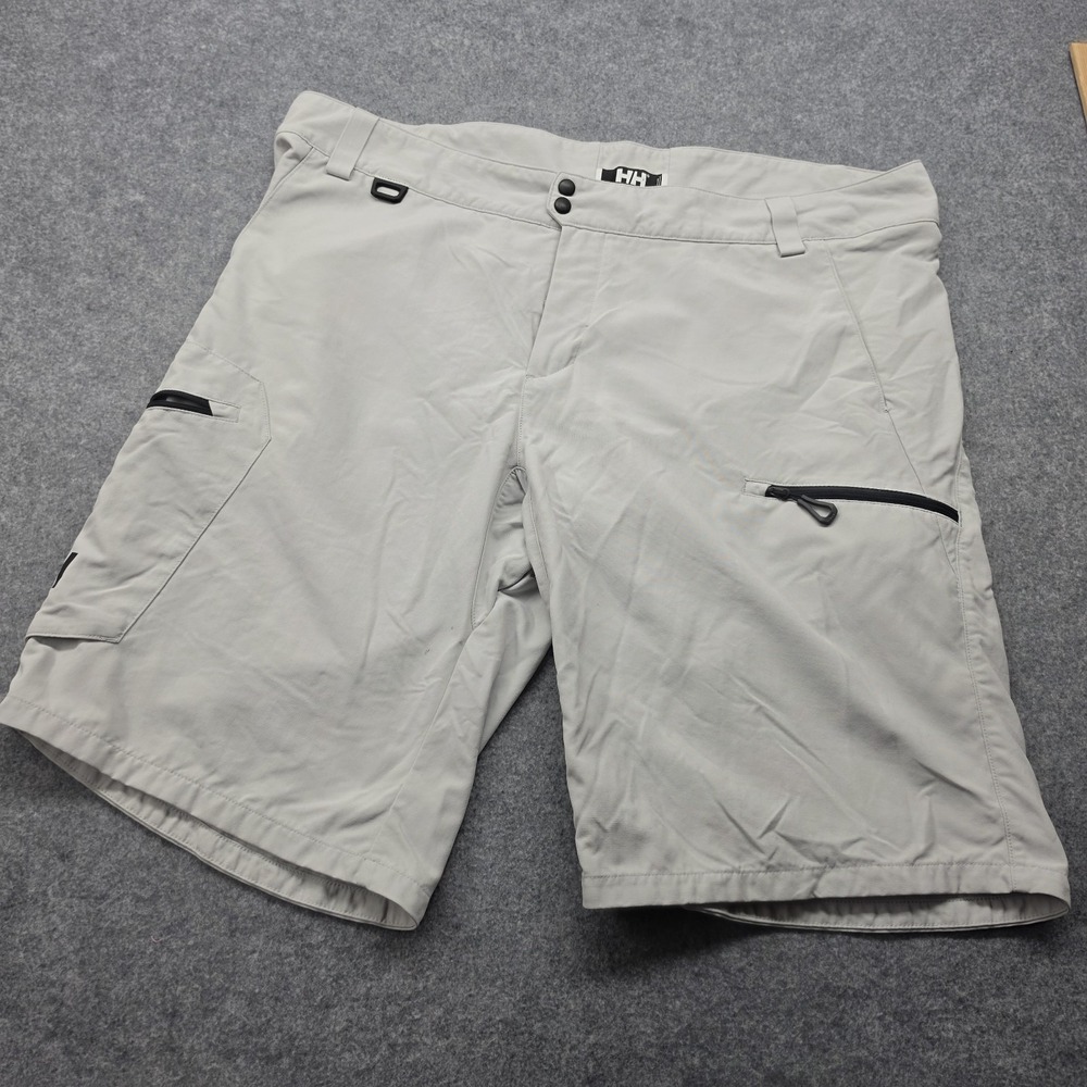 Helly Hansen Womens Crew Dynamic Shorts Beige Size 40 Sailing Hiking Athletic